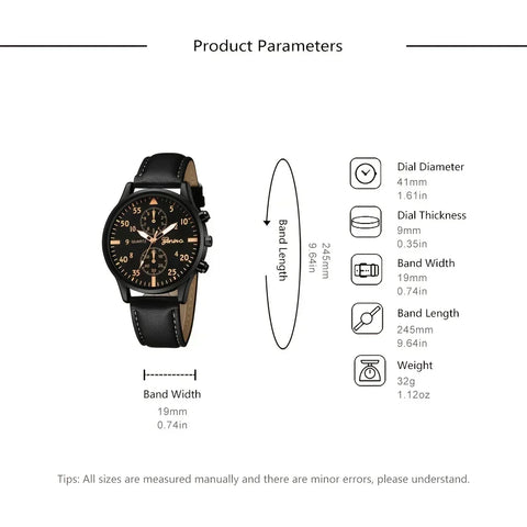 Business Quartz Wristwatch